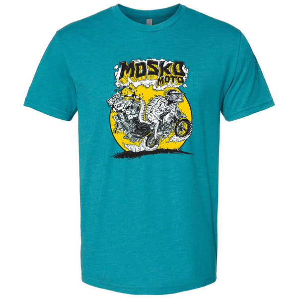 Mosko Moto Apparel & Accessories Teal / S Badassilisk T-Shirt