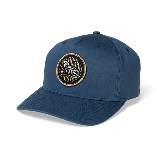 Mosko Moto Hats Navy Ecto Skeleton Hat