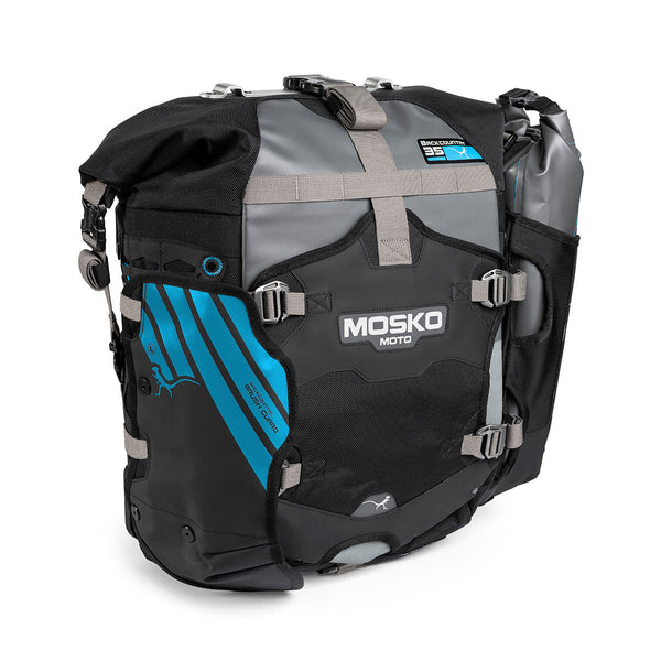 Mosko Moto Pannier Cyan Backcountry Brush Guards